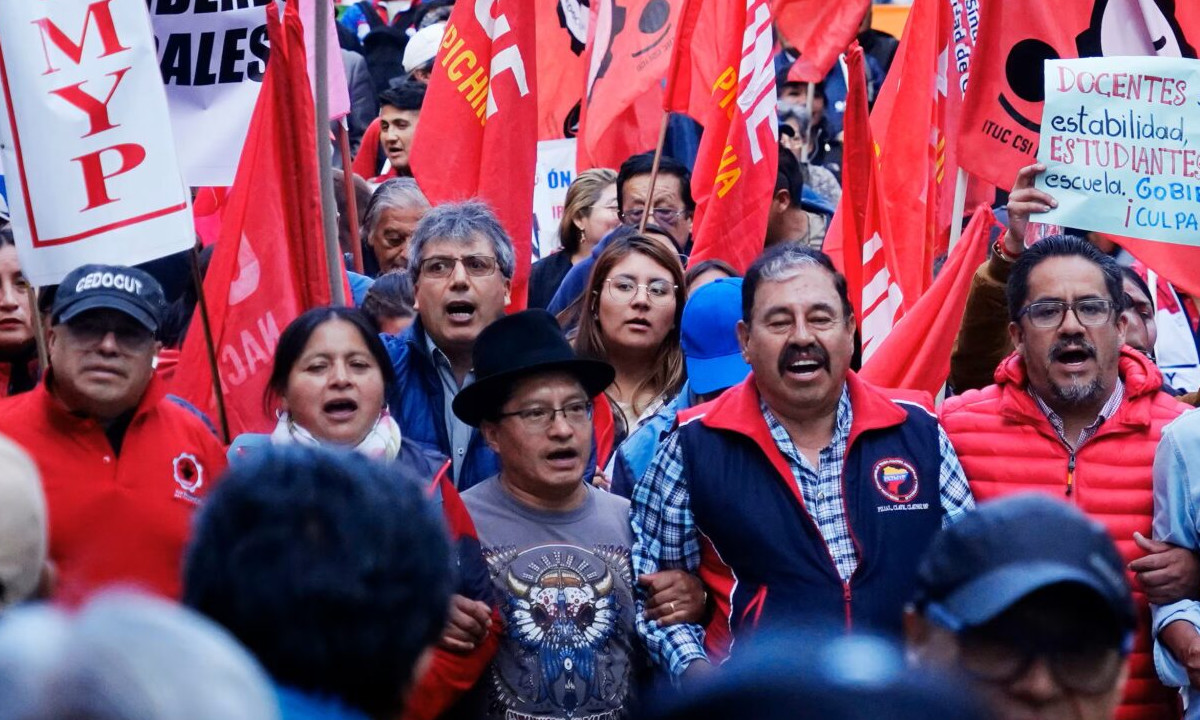Organizaciones sindicales anuncian protestas en Ecuador