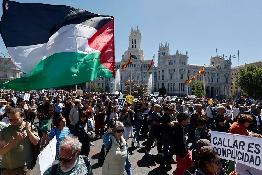 España: marchas masivas exigen fin a la agresión en Irán y Gaza